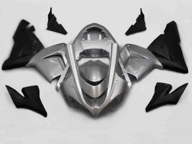 2004-2005 Argent Noir Kawasaki ZX10R Carénage Moto 2004-2005 Argent Noir Kawasaki ZX10R Carénage Moto