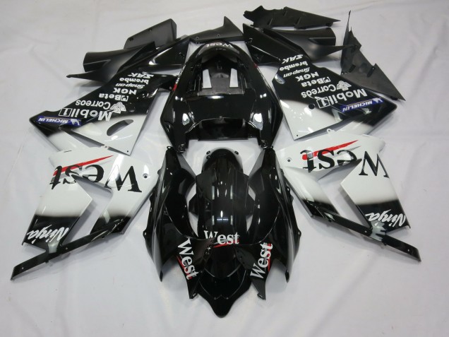 2004-2005 Blanc West Kawasaki ZX10R Carénage Moto 2004-2005 Blanc West Kawasaki ZX10R Carénage Moto