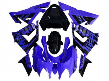 2004-2005 Bleu & Noir & Logos Kawasaki ZX10R Carénage Moto