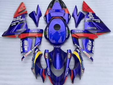 2004-2005 Bleu & Rouge Trickstar Kawasaki ZX10R Carénage Moto