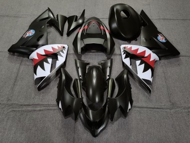 2004-2005 Bomber Betty Noir Mat Kawasaki ZX10R Carénage Moto