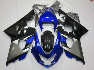 2004-2005 Gris Bleu & Noir Suzuki GSXR 600-750 Carénage Moto