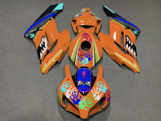2004-2005 Requin Orange Honda CBR1000RR Carénage Moto 2004-2005 Requin Orange Honda CBR1000RR Carénage Moto