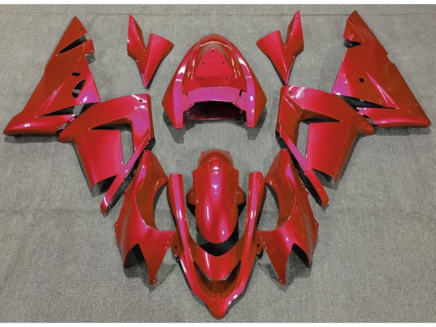 2004-2005 Rouge Brillant Kawasaki ZX10R Carénage Moto 2004-2005 Rouge Brillant Kawasaki ZX10R Carénage Moto