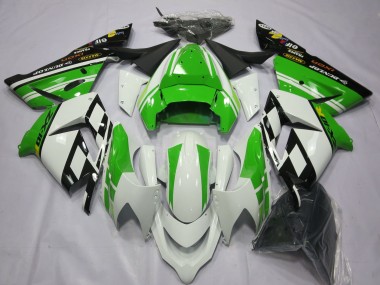 2004-2005 Spécial Blanc Vert Kawasaki ZX10R Carénage Moto