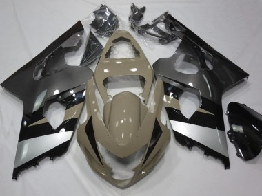 2004-2005 Tan Du Désert & Argent Suzuki GSXR 600-750 Carénage Moto