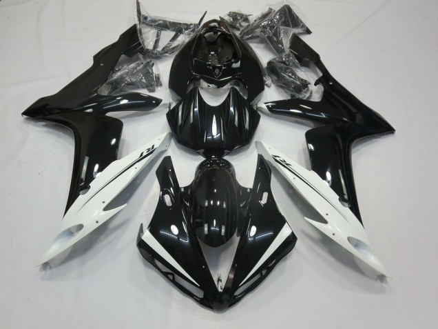 2004-2006 Blanc & Noir Yamaha R1 Carénage Moto 2004-2006 Blanc & Noir Yamaha R1 Carénage Moto