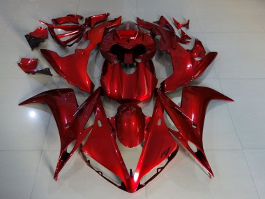 2004-2006 Rouge Foncé Yamaha R1 Carénage Moto