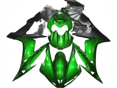2004-2006 Vert Brillant & Noir Yamaha R1 Carénage Moto