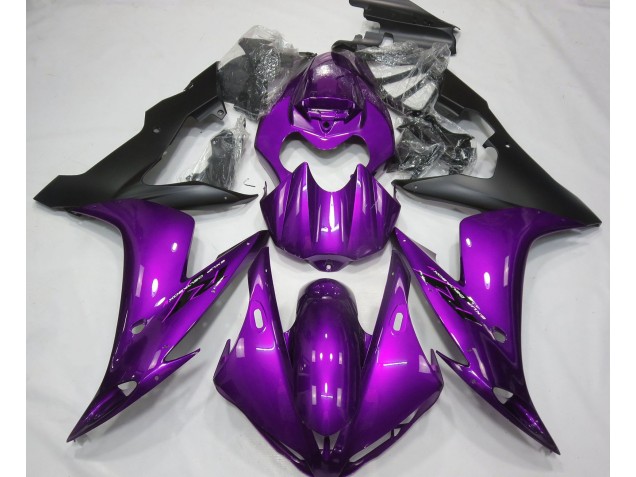 2004-2006 Violet Brillant & Noir Yamaha R1 Carénage Moto 2004-2006 Violet Brillant & Noir Yamaha R1 Carénage Moto