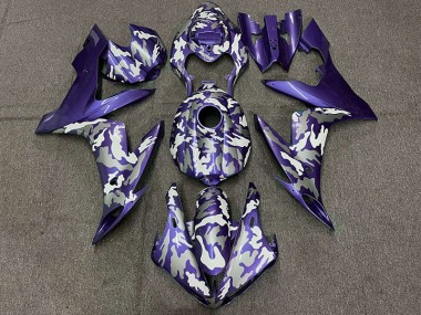 2004-2006 Violet Foncé Camouflage Yamaha R1 Carénage Moto