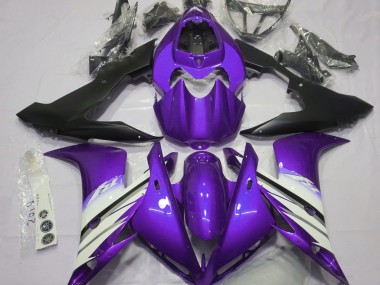2004-2006 Violet Vif & Blanc Yamaha R1 Carénage Moto