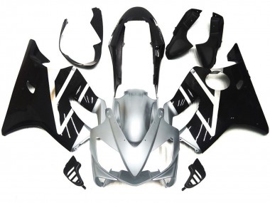 2004-2007 Gris Argenté & Noir Brillant Honda CBR600 F4i Carénage Moto