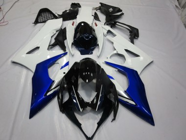 2005-2006 Blanc & Bleu Suzuki GSXR 1000 Carénage Moto