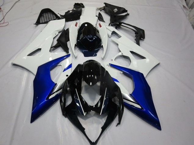 2005-2006 Blanc & Bleu Suzuki GSXR 1000 Carénage Moto