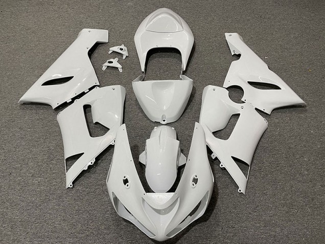 2005-2006 Blanc Brillant Kawasaki ZX6R Carénage Moto 2005-2006 Blanc Brillant Kawasaki ZX6R Carénage Moto