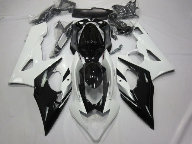 2005-2006 Blanc Noir & Argent Suzuki GSXR 1000 Carénage Moto 2005-2006 Blanc Noir & Argent Suzuki GSXR 1000 Carénage Moto