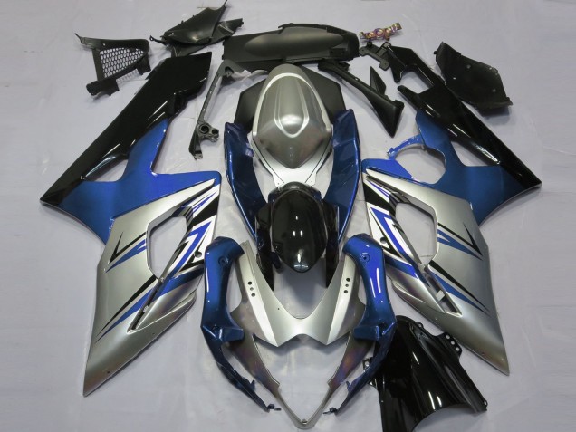 2005-2006 Bleu Argent & Noir Suzuki GSXR 1000 Carénage Moto 2005-2006 Bleu Argent & Noir Suzuki GSXR 1000 Carénage Moto