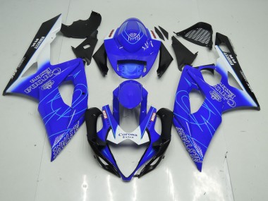 2005-2006 Bleu & Blanc Corona Suzuki GSXR 1000 Carénage Moto