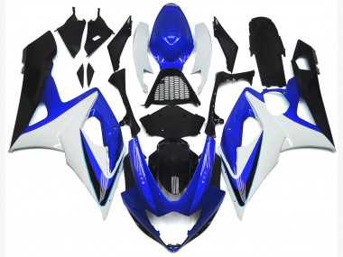 2005-2006 Bleu Brillant & Blanc Suzuki GSXR 1000 Carénage Moto