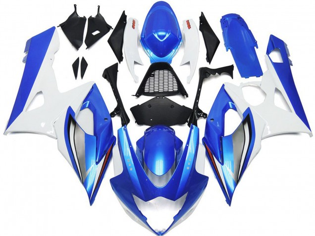 2005-2006 Bleu Brillant & Blanc Suzuki GSXR 1000 Carénage Moto 2005-2006 Bleu Brillant & Blanc Suzuki GSXR 1000 Carénage Moto