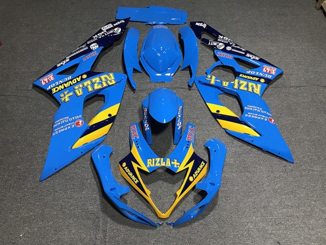 2005-2006 Bleu Clair Rizla Suzuki GSXR 1000 Carénage Moto 2005-2006 Bleu Clair Rizla Suzuki GSXR 1000 Carénage Moto