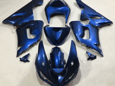 2005-2006 Bleu Métallisé Kawasaki ZX6R Carénage Moto
