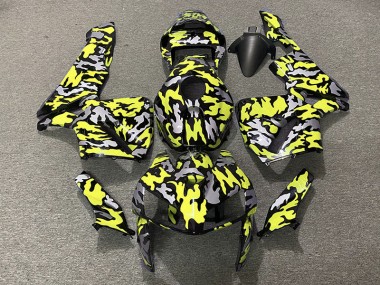 2005-2006 Camouflage & Jaune Fluo Honda CBR600RR Carénage Moto