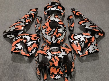 2005-2006 Camouflage & Orange Clair Honda CBR600RR Carénage Moto