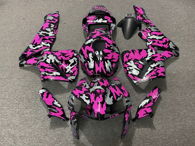 2005-2006 Camouflage & Rose Chaud Honda CBR600RR Carénage Moto 2005-2006 Camouflage & Rose Chaud Honda CBR600RR Carénage Moto