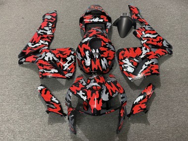 2005-2006 Camouflage & Rouge Honda CBR600RR Carénage Moto