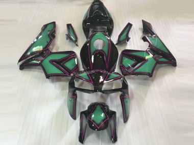 2005-2006 Contour Vert Émeraude & Rose Honda CBR600RR Carénage Moto