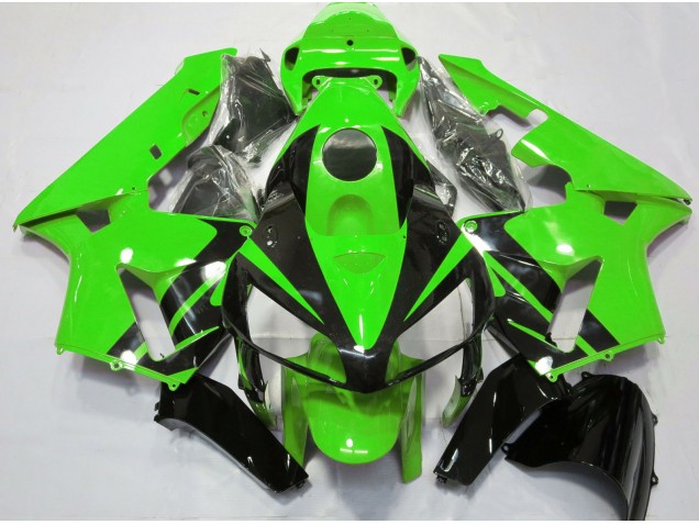 2005-2006 Design Vert & Noir Brillant Honda CBR600RR Carénage Moto 2005-2006 Design Vert & Noir Brillant Honda CBR600RR Carénage Moto