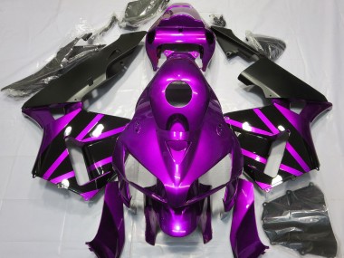 2005-2006 Design Violet & Noir Brillant Honda CBR600RR Carénage Moto