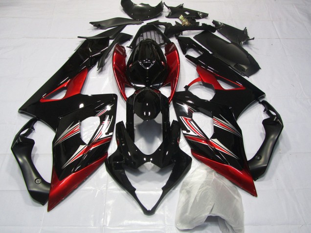 2005-2006 Flare Rouge & Noire Suzuki GSXR 1000 Carénage Moto 2005-2006 Flare Rouge & Noire Suzuki GSXR 1000 Carénage Moto