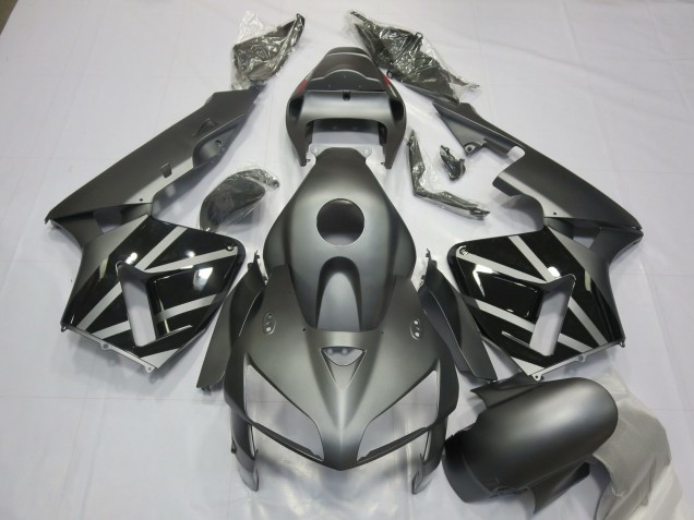 2005-2006 Gris Mat & Noir Honda CBR600RR Carénage Moto 2005-2006 Gris Mat & Noir Honda CBR600RR Carénage Moto