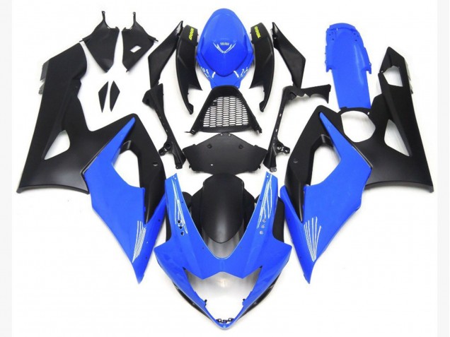 2005-2006 Inférieurs Bleu Brillant Clair & Noir Mat Suzuki GSXR 1000 Carénage Moto 2005-2006 Inférieurs Bleu Brillant Clair & Noir Mat Suzuki GSXR 1000 Carénage Moto
