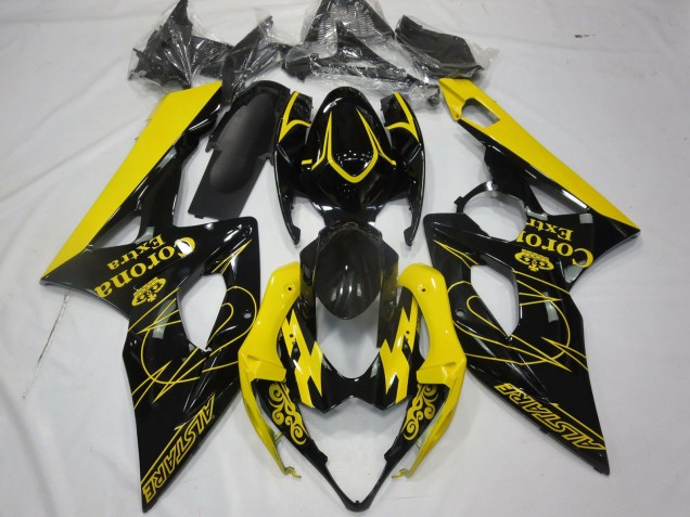 2005-2006 Jaune Corona Suzuki GSXR 1000 Carénage Moto 2005-2006 Jaune Corona Suzuki GSXR 1000 Carénage Moto