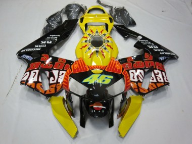 2005-2006 Jaune Rossi Honda CBR600RR Carénage Moto