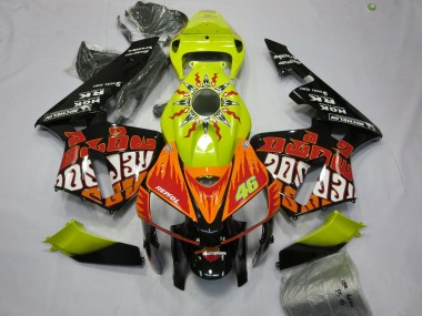 2005-2006 Jaune Vif Rossi Honda CBR600RR Carénage Moto