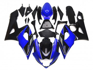 2005-2006 Noir & Bleu Brillant Avec Argent Suzuki GSXR 1000 Carénage Moto