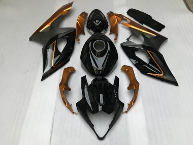 2005-2006 Noir Brillant & Bronze Suzuki GSXR 1000 Carénage Moto
