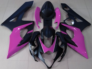 2005-2006 Noir Mat & Rose Suzuki GSXR 1000 Carénage Moto