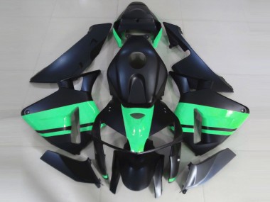 2005-2006 Noir Mat & Vert Spécial Honda CBR600RR Carénage Moto