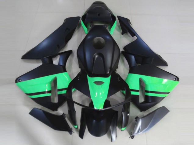 2005-2006 Noir Mat & Vert Spécial Honda CBR600RR Carénage Moto 2005-2006 Noir Mat & Vert Spécial Honda CBR600RR Carénage Moto