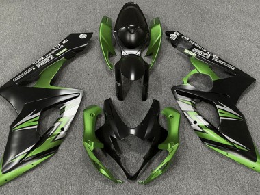 2005-2006 Noir Mat & Vert Suzuki GSXR 1000 Carénage Moto
