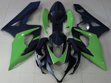 2005-2006 Noir Mat & Vert Suzuki GSXR 1000 Carénage Moto