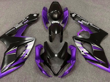 2005-2006 Noir Mat & Violet Suzuki GSXR 1000 Carénage Moto