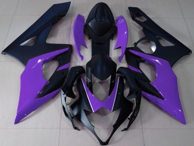 2005-2006 Noir Mat & Violet Suzuki GSXR 1000 Carénage Moto