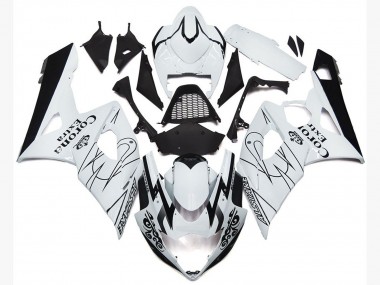 2005-2006 OEM Style Blanc Corona Suzuki GSXR 1000 Carénage Moto